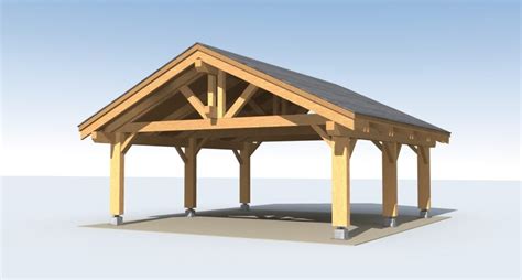 <b>24′ x 24</b>′ extra heavy <b>timber</b> carport. . 24x24 timber frame kit